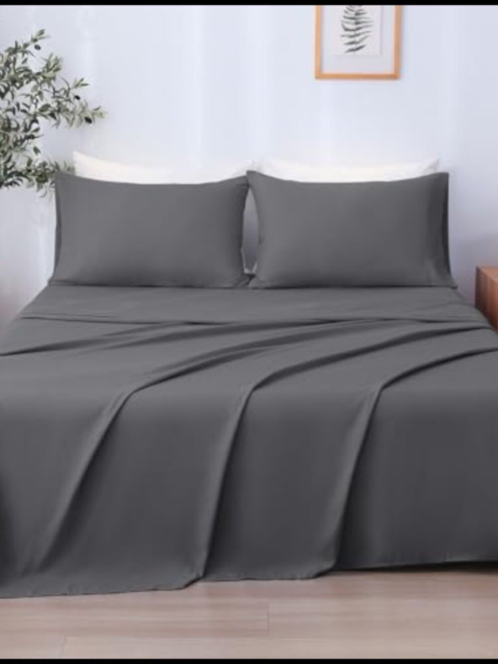 Microfiber Full Sheet Set 4 Piece Deep Pocket Breathable Wrinkle Free